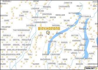 map of Bir Kharana