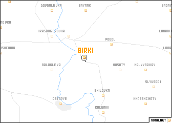 map of Birki