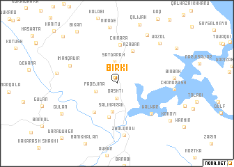 map of Bīrkī