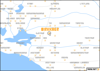 map of Birkkær