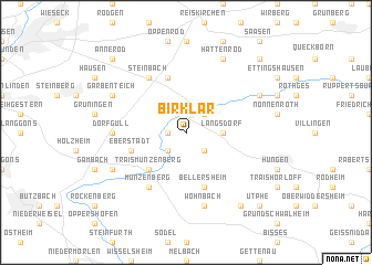 map of Birklar