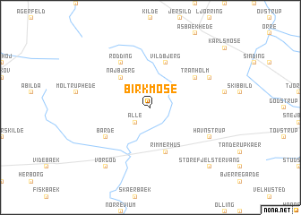 map of Birkmose