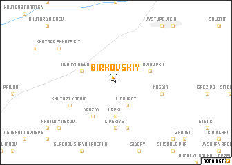 map of Birkovskiy