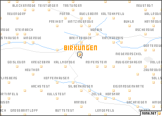map of Birkungen