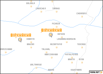 map of Birkʼwakʼwa