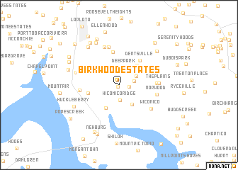 map of Birkwood Estates