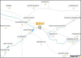 map of Birky