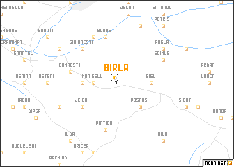 map of Bîrla