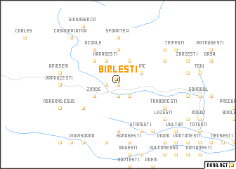 map of Bîrleşti
