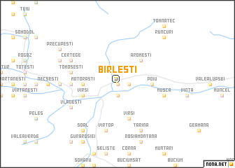 map of Bîrleşti