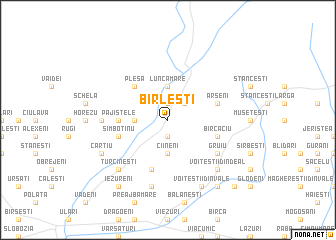map of Bîrleşti
