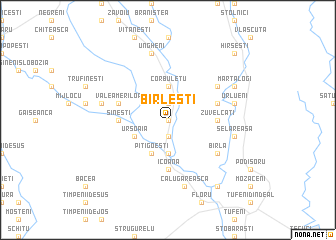 map of Bîrleşti