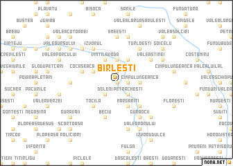 map of Bîrleşti