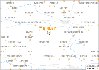 map of Birley