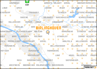 map of Birlinghoven