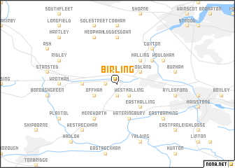 map of Birling