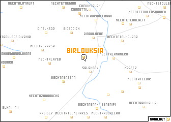 map of Bir Louksia