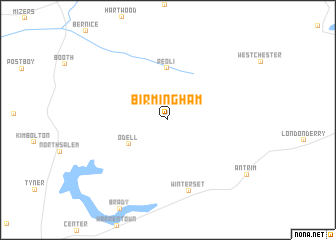 map of Birmingham