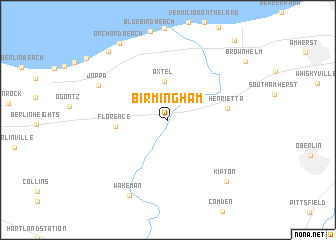 map of Birmingham