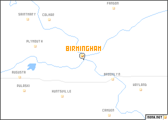 map of Birmingham