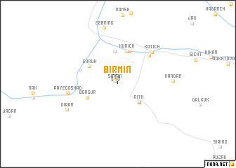 map of Bīrmīn