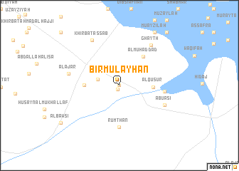 map of Biʼr Mulayḩān