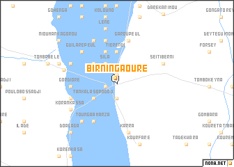 map of Birnin Gaouré