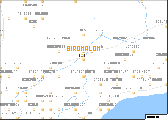 map of Birómalom