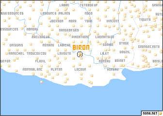 map of Biron
