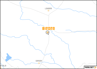 map of Birora