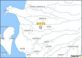 map of Biros