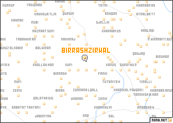 map of Biʼr Rāsh Zirwāl