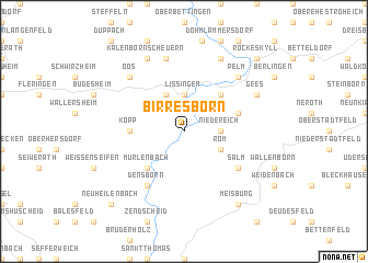 map of Birresborn