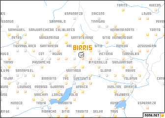 map of Birrís