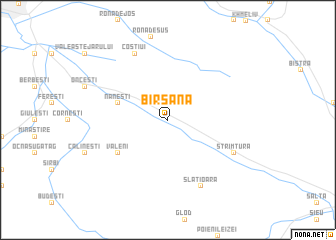 map of Bîrsana