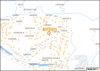 map of Birsāni