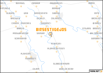 map of Bîrseştii de Jos