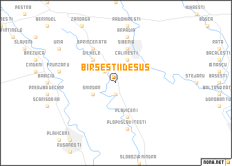 map of Bîrseştii de Sus