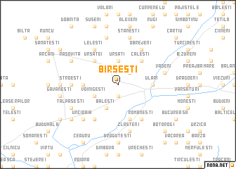 map of Bîrseşti