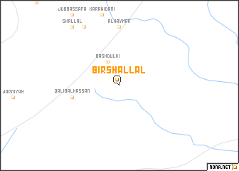 map of Biʼr Shallāl