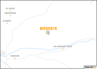 map of Birskoye