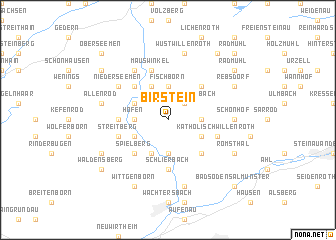 map of Birstein