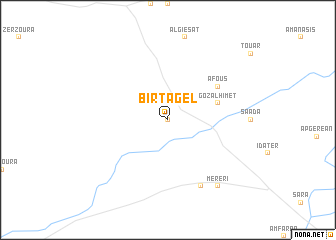 map of Bir Tagel