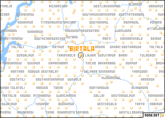 map of Bīrtala
