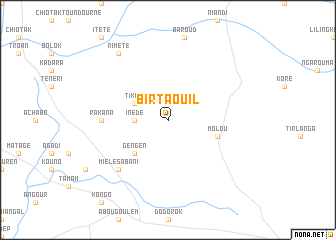 map of Bir Taouil