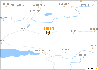 map of Birta