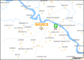 map of Biruaca