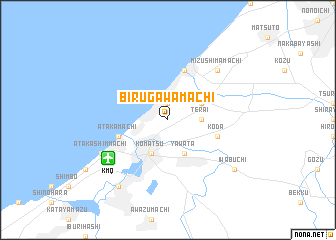 map of Birugawamachi