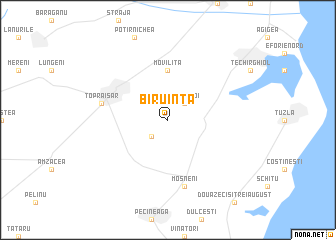 map of Biruinţa