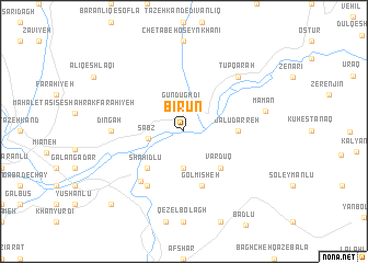 map of Bīrūn